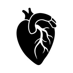 heart icon, heart silhouette vector illustration-Editable Vector Art of heart,heart vector