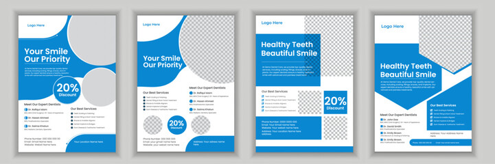 medical business card design. Frint ready design.