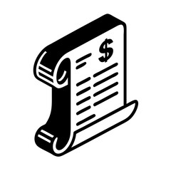 invoice icon, invoice silhouette vector illustration-Editable Vector Art of invoice,invoice vector