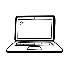 laptop icon, laptop silhouette vector illustration-Editable Vector Art of laptop,laptop vector