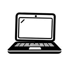 laptop icon, laptop silhouette vector illustration-Editable Vector Art of laptop,laptop vector