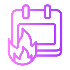 calendar gradient icon