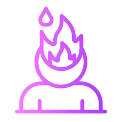 burnout gradient icon