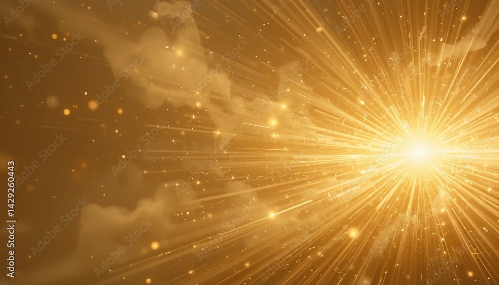Poster explosive radiance unveiling dynamic light patterns in ethereal atmosphere visual composition artist