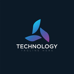 Tachnology logo, tagline here, vector logo