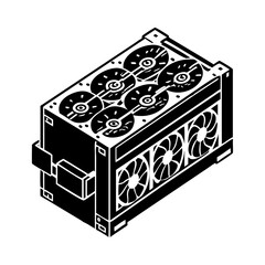 mining rig icon, mining rig silhouette vector illustration-Editable Vector Art of mining rig,mining rig vector