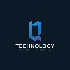 Tachnology logo, tagline here, vector logo