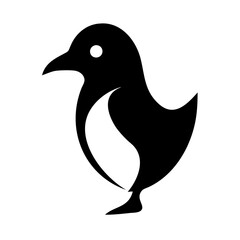 penguin icon, penguin silhouette vector illustration-Editable Vector Art of penguin,penguin vector