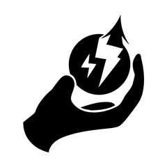 power up icon, power up silhouette vector illustration-Editable Vector Art of power up,power up vector