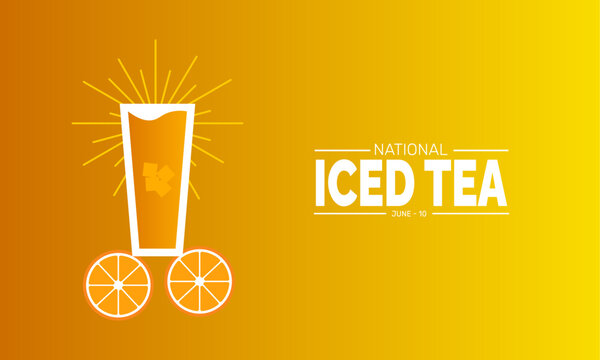 National Iced Tea Day. holiday concept, Perfect for background, banners, cards, posters, and  social media design with text inscription and classic color for a professional look

