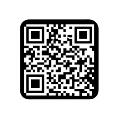 qr code icon, qr code silhouette vector illustration-Editable Vector Art of qr code,qr code vector