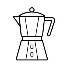 Coffee Maker Kitchen Appliance Outline