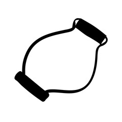 resistance band icon, resistance band silhouette vector illustration-Editable Vector Art of resistance band,resistance band vector