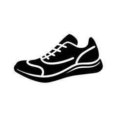 running shoes icon, running shoes silhouette vector illustration-Editable Vector Art of running shoes,running shoes vector