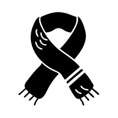 scarf icon, scarf silhouette vector illustration-Editable Vector Art of scarf,scarf vector