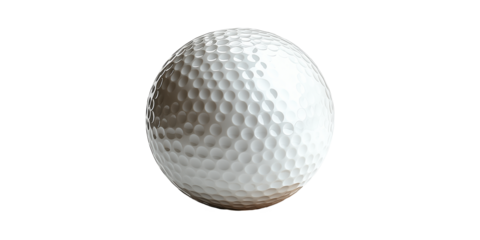 Golf Ball. Sports Equipment For Golf Enthusiasts And Athletes Isolated On Transparent Background