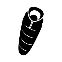 sleeping bag icon, sleeping bag silhouette vector illustration-Editable Vector Art of sleeping bag,sleeping bag vector