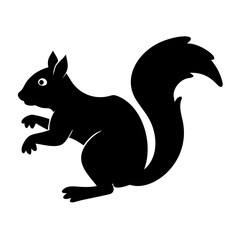 squirrel icon, squirrel silhouette vector illustration-Editable Vector Art of squirrel,squirrel vector