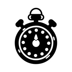 stopwatch icon, stopwatch silhouette vector illustration-Editable Vector Art of stopwatch,stopwatch vector