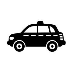 taxi icon, taxi silhouette vector illustration-Editable Vector Art of taxi,taxi vector