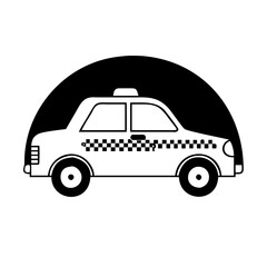 taxi icon, taxi silhouette vector illustration-Editable Vector Art of taxi,taxi vector