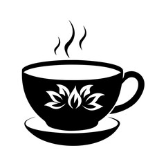 tea cup icon, tea cup silhouette vector illustration-Editable Vector Art of tea cup,tea cup vector
