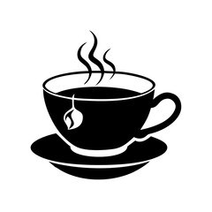 tea cup icon, tea cup silhouette vector illustration-Editable Vector Art of tea cup,tea cup vector