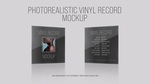 Vinyl Record Mockup Template