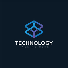 Tachnology logo, tagline here, vector logo