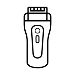 Shaver Grooming Tool Outline Art