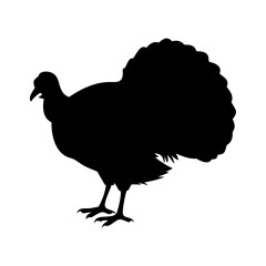 turkey icon, turkey silhouette vector illustration-Editable Vector Art of turkey,turkey vector