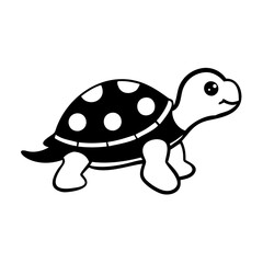 turtle icon, turtle silhouette vector illustration-Editable Vector Art of turtle,turtle vector