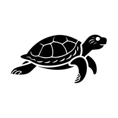 turtle icon, turtle silhouette vector illustration-Editable Vector Art of turtle,turtle vector