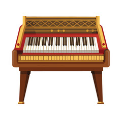 Fototapeta premium Strings, Winds, and Echoes: The Lost Instruments of the Lute, Harpsichord, Hurdy-Gurdy, Viola da Gamba, Clavichord, Crumhorn, Sackbut, Theorbo, Serpent, Rebec, Shawm, Cittern, Psaltery, Lyre, and Zith