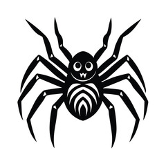 Halloween spider on a white background