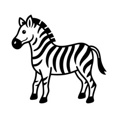 zebra icon, zebra silhouette vector illustration-Editable Vector Art of zebra,zebra vector
