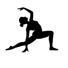 yoga pose icon, yoga pose silhouette vector illustration-Editable Vector Art of yoga pose,yoga pose vector