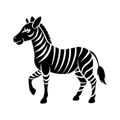 zebra icon, zebra silhouette vector illustration-Editable Vector Art of zebra,zebra vector