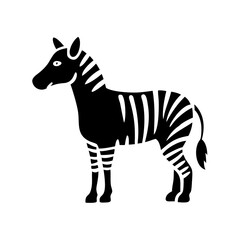 zebra icon, zebra silhouette vector illustration-Editable Vector Art of zebra,zebra vector