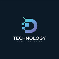 Tachnology logo, tagline here, vector logo