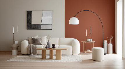 Modern Living Room Interior With Sofa