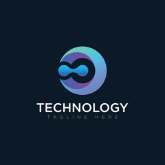 Tachnology logo, tagline here, vector logo