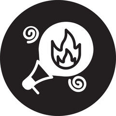 distraction glyph icon