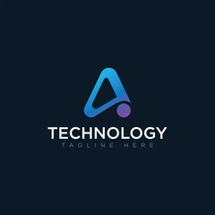 Tachnology logo, tagline here, vector logo
