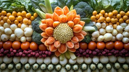 Delicate veggie artwork