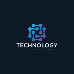 Tachnology logo, tagline here, vector logo