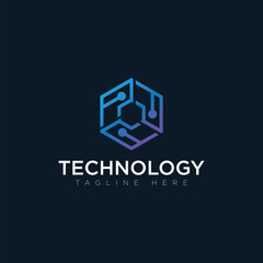 Tachnology logo, tagline here, vector logo