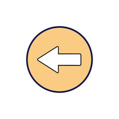 blue arrow button