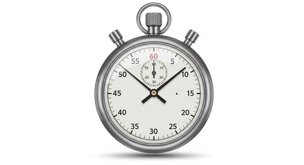 Classic analog stopwatch illustration