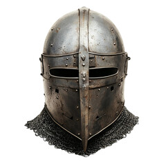 medieval knight&rsquo;s chainmail armor with no shadow
